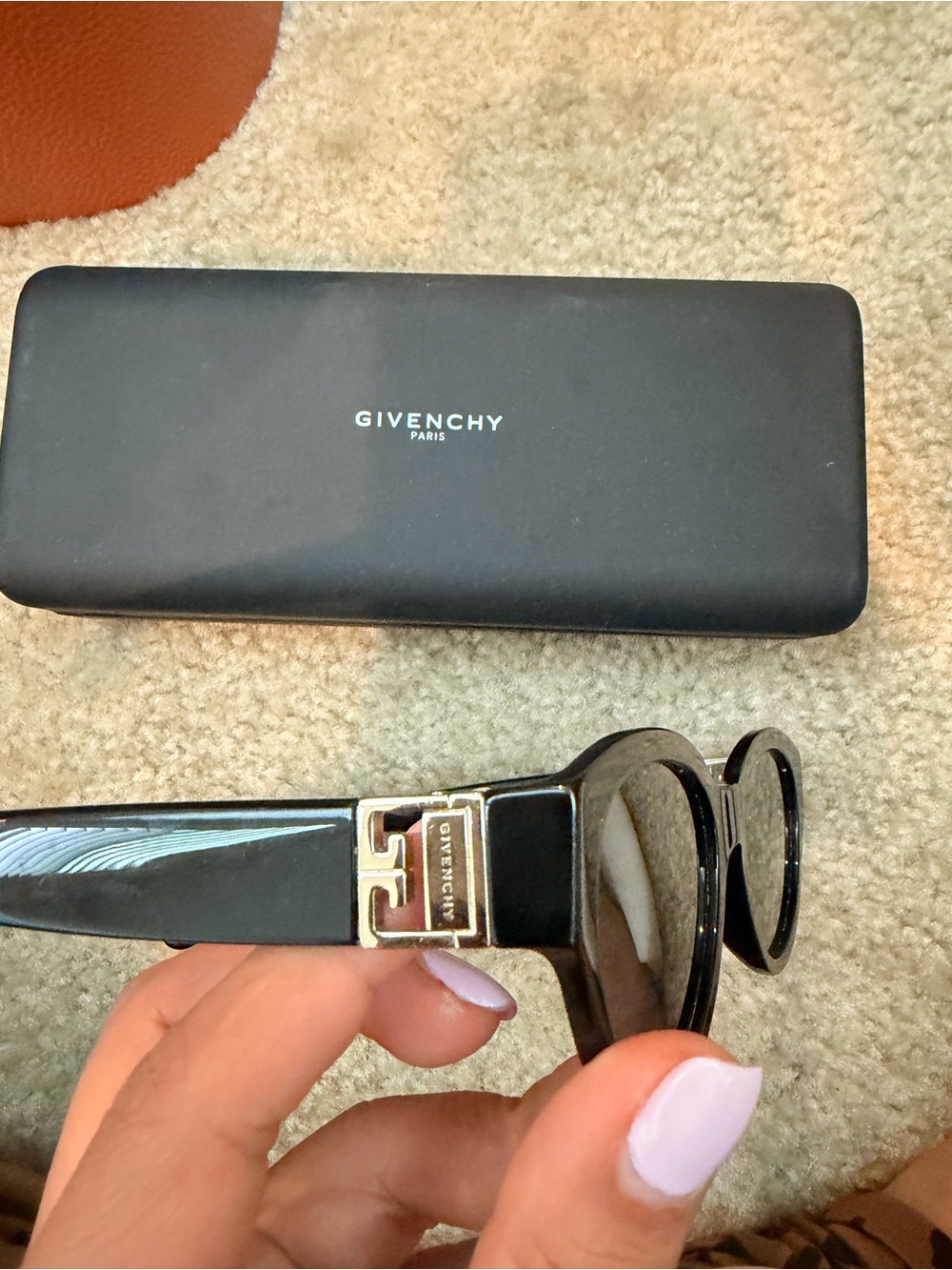 Givenchy Black Logo Accent Sunglasses